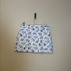Ralph Lauren RLX Golf Pleated Skort Sailboat Print Athleisure Size Large